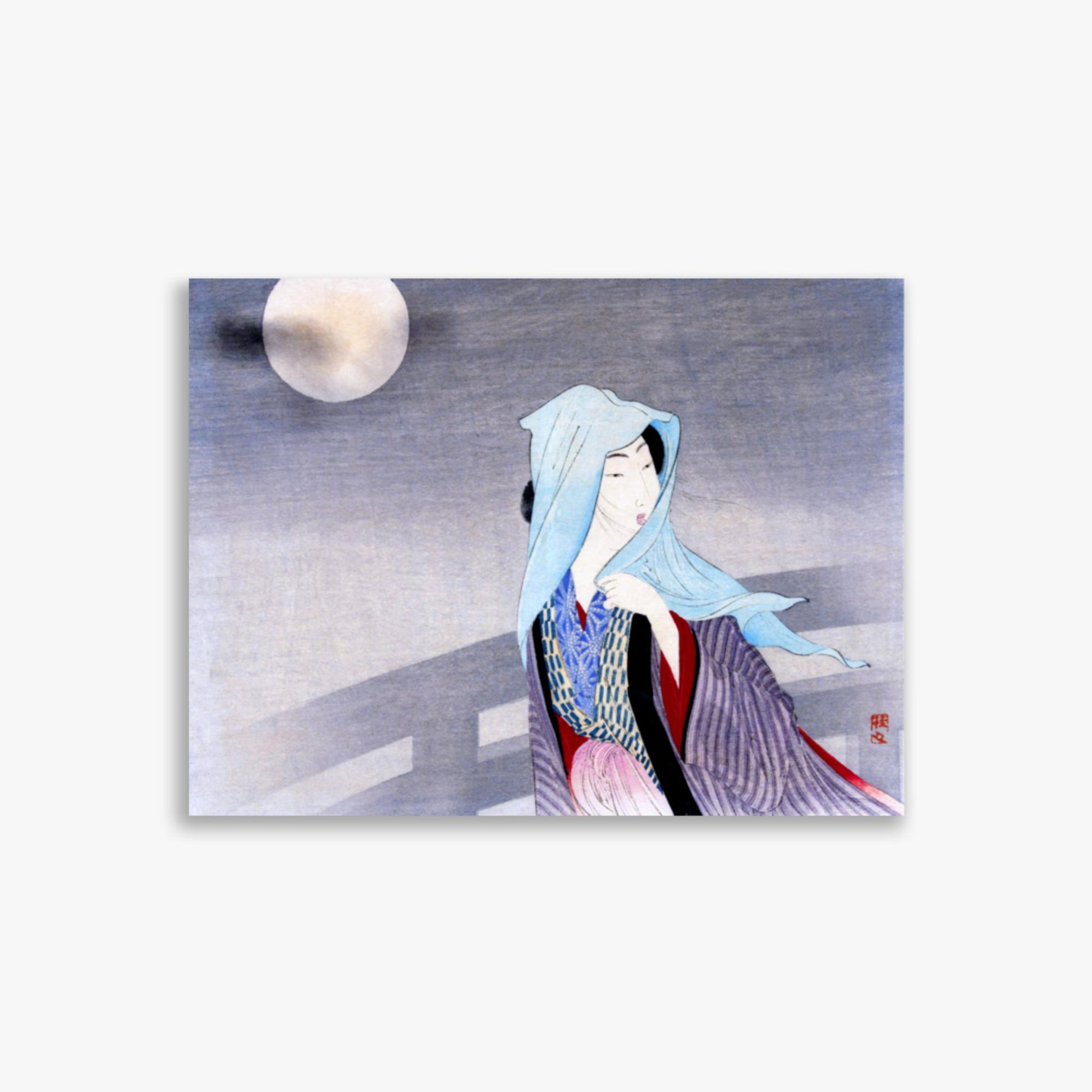 Takeuchi Keishu - Full Moon 30x40 cm Poster