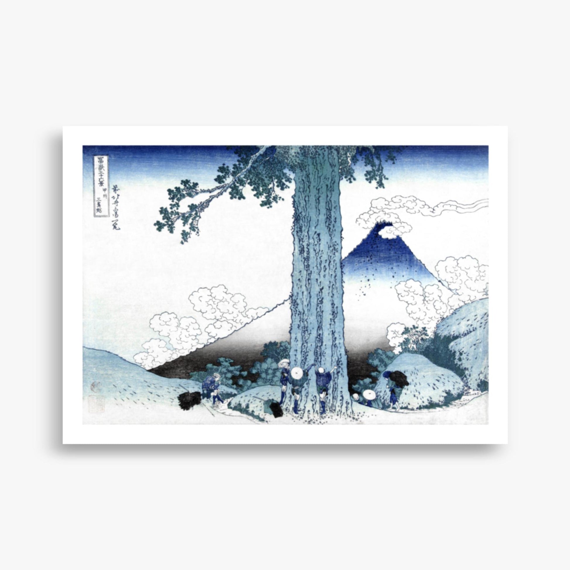 Katsushika Hokusai - Fuji from Mishima Pass in Kai Province 50x70 cm Poster