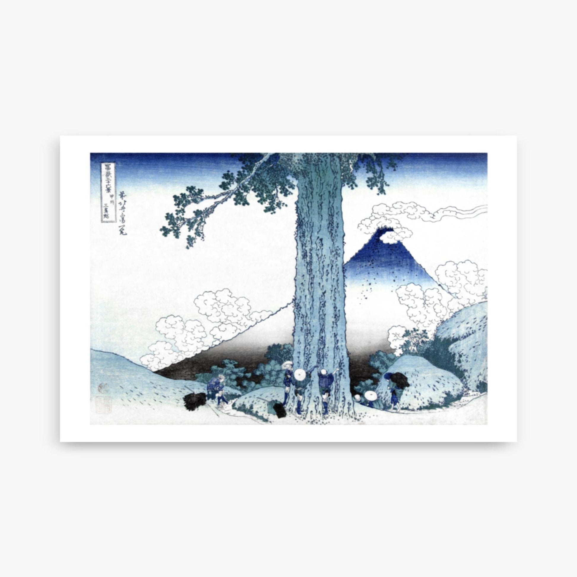 Katsushika Hokusai - Fuji from Mishima Pass in Kai Province 61x91 cm Poster