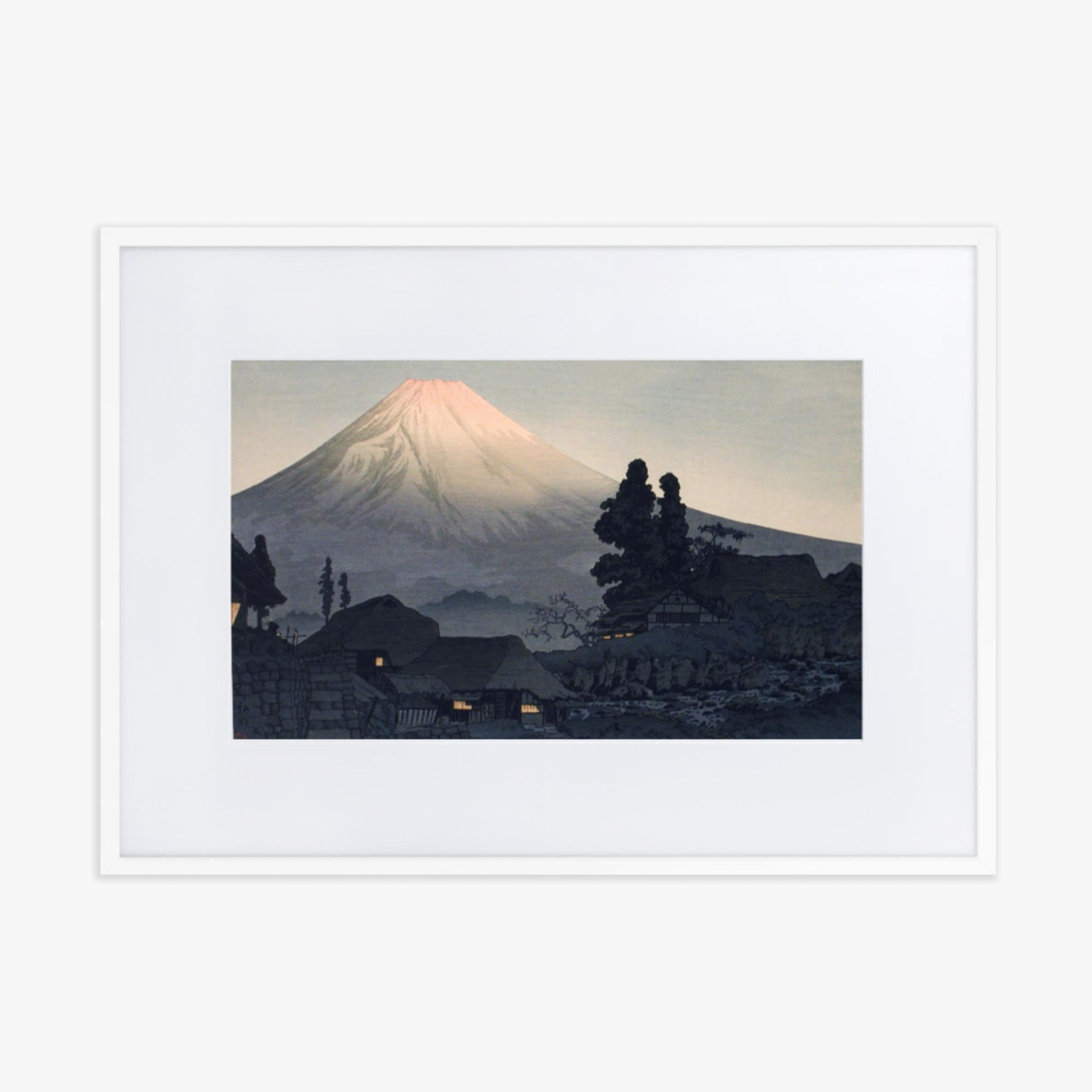 Takahashi Hiroaki (Shōtei) - Mount Fuji From Mizukubo 50x70 cm Poster With White Frame