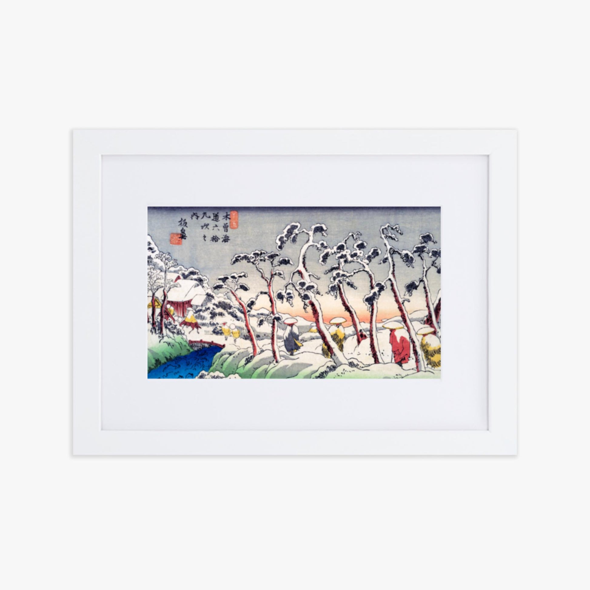 Keisai Eisen - Itabana 21x30 cm Poster With White Frame