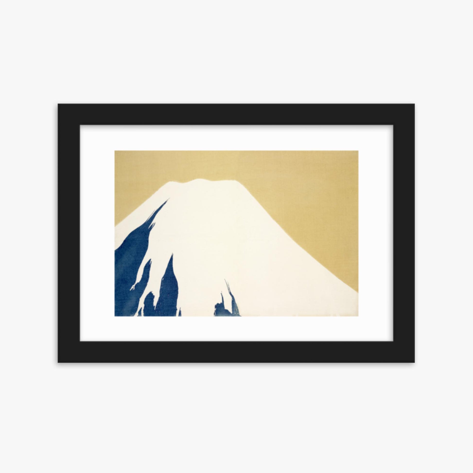 Kamisaka Sekka: Mount Fuji, from Momoyo-gusa - 21x30 cm Poster With Black Frame