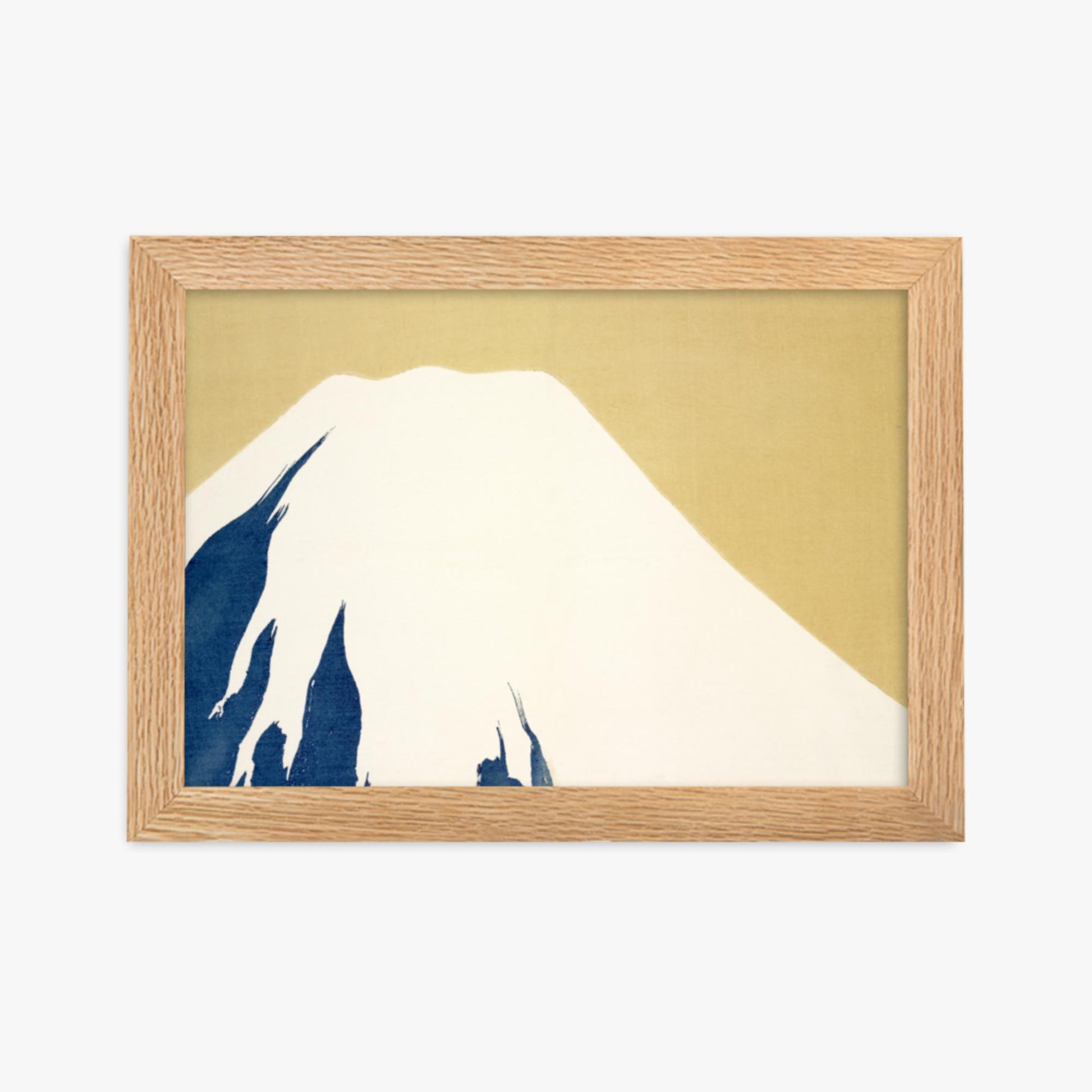 Kamisaka Sekka: Mount Fuji, from Momoyo-gusa - 21x30 cm Poster With Oak Frame