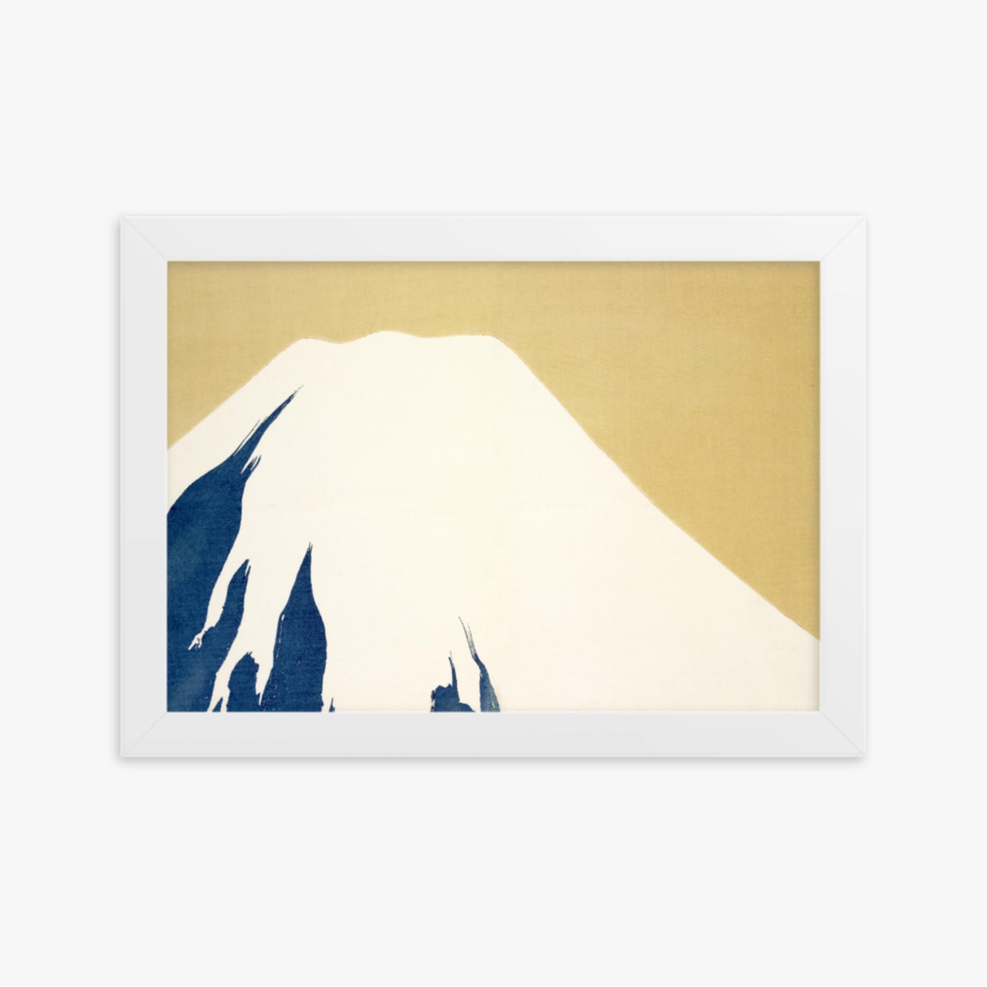 Kamisaka Sekka: Mount Fuji, from Momoyo-gusa - 21x30 cm Poster With White Frame