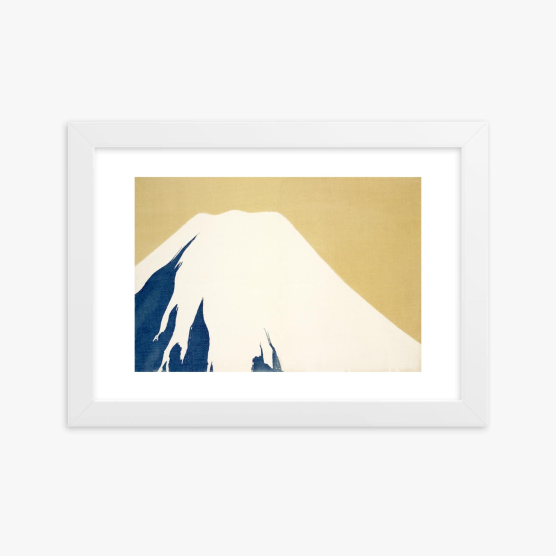 Kamisaka Sekka: Mount Fuji, from Momoyo-gusa - 21x30 cm Poster With White Frame