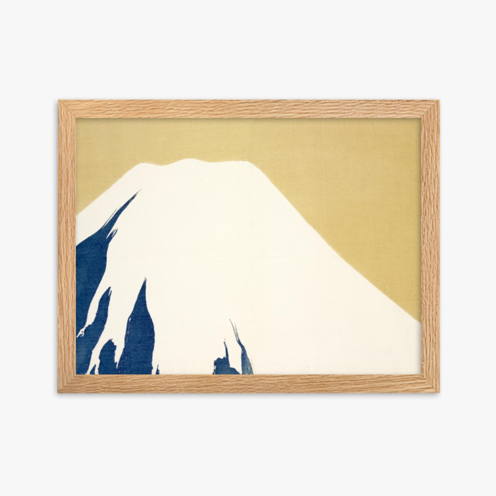 Kamisaka Sekka: Mount Fuji, from Momoyo-gusa - 30x40 cm Poster With Oak Frame