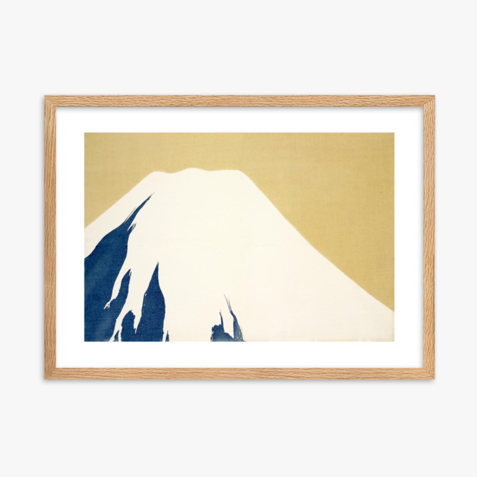 Kamisaka Sekka: Mount Fuji, from Momoyo-gusa - 50x70 cm Poster With Oak Frame