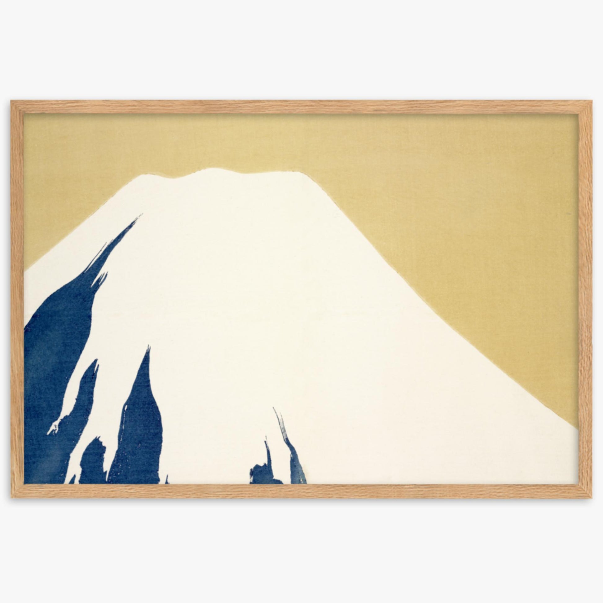 Kamisaka Sekka: Mount Fuji, from Momoyo-gusa - 61x91 cm Poster With Oak Frame