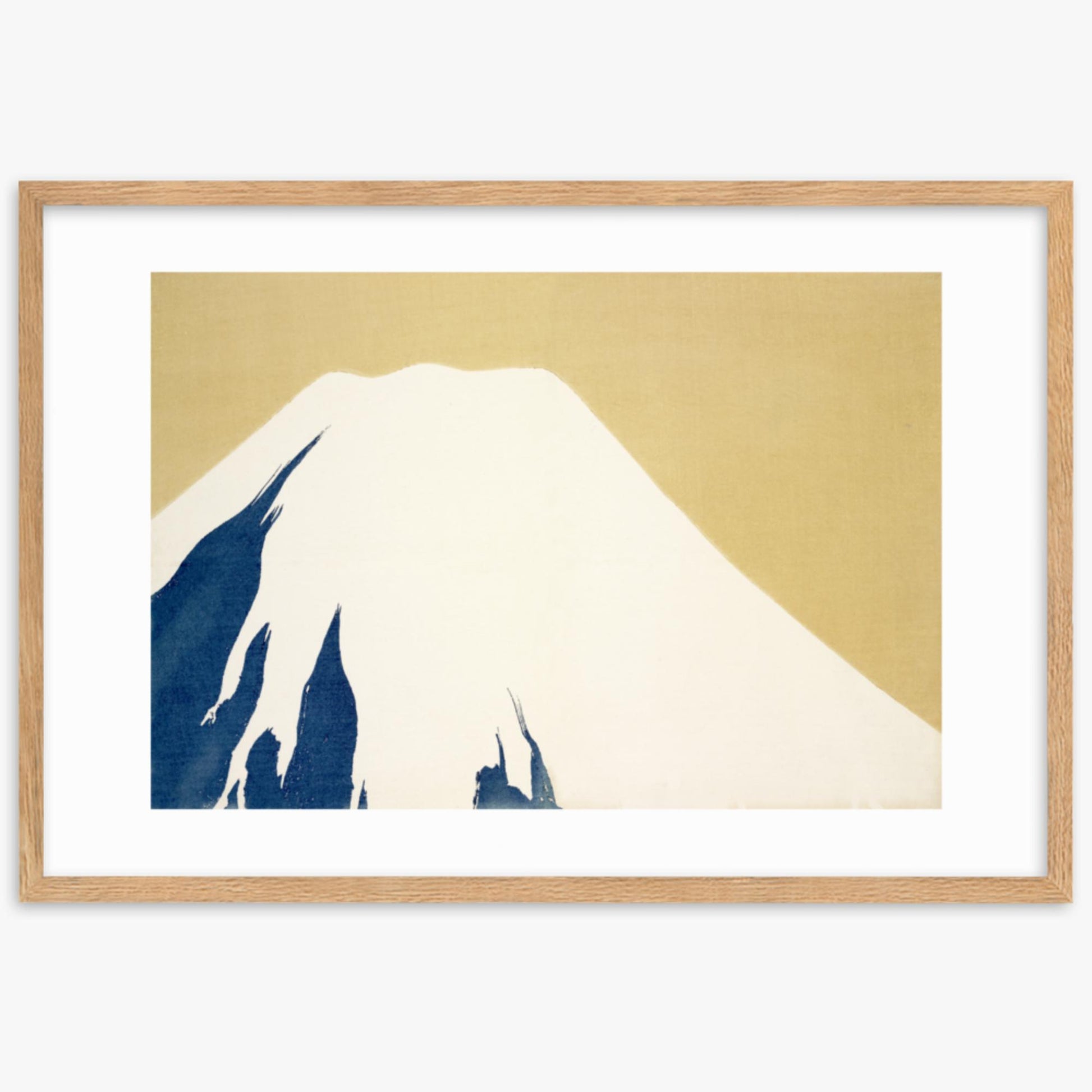 Kamisaka Sekka: Mount Fuji, from Momoyo-gusa - 61x91 cm Poster With Oak Frame