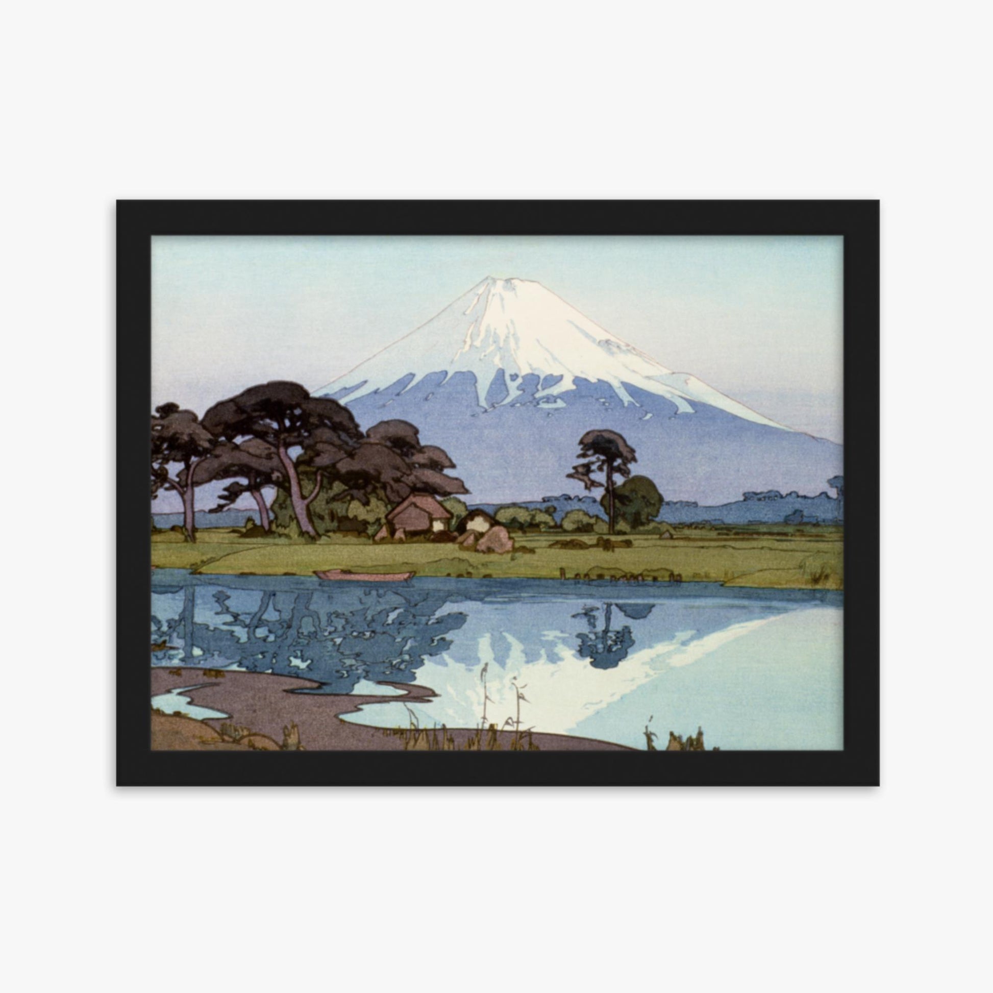 Hiroshi Yoshida: The lake at Suzakawa - 30x40 cm Poster With Black Frame