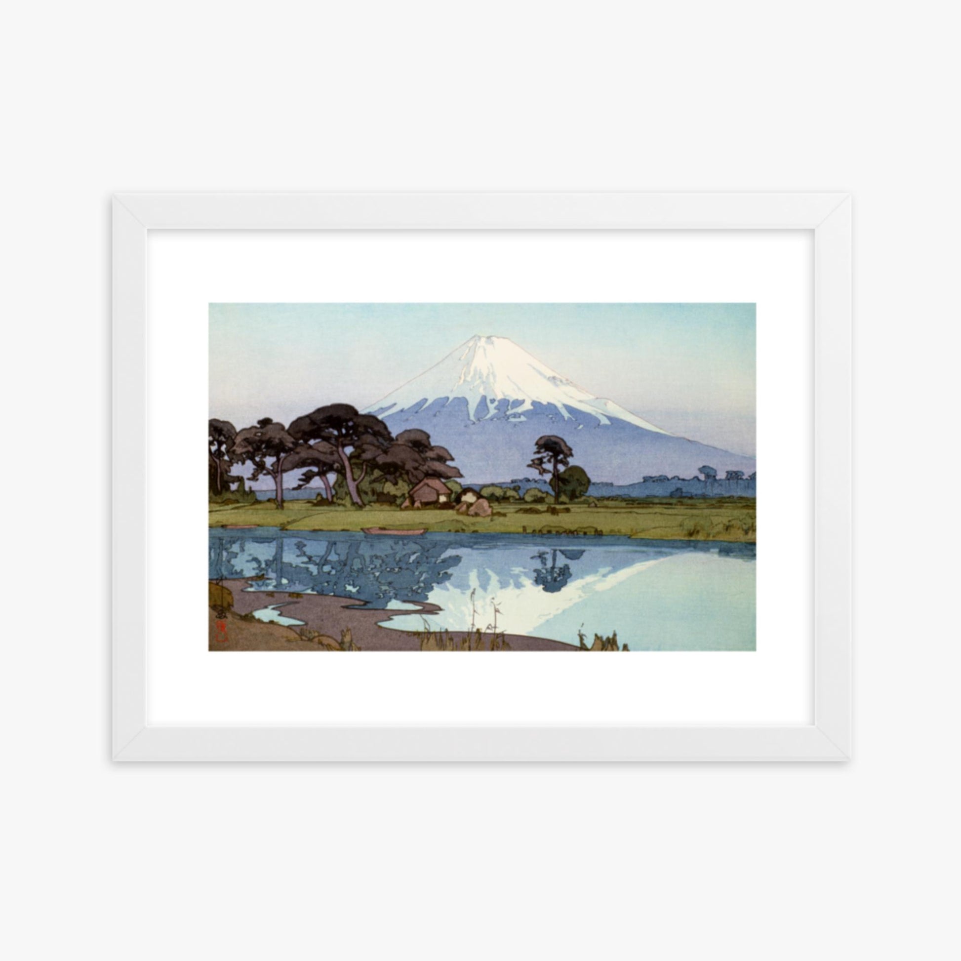 Hiroshi Yoshida: The lake at Suzakawa - 30x40 cm Poster With White Frame