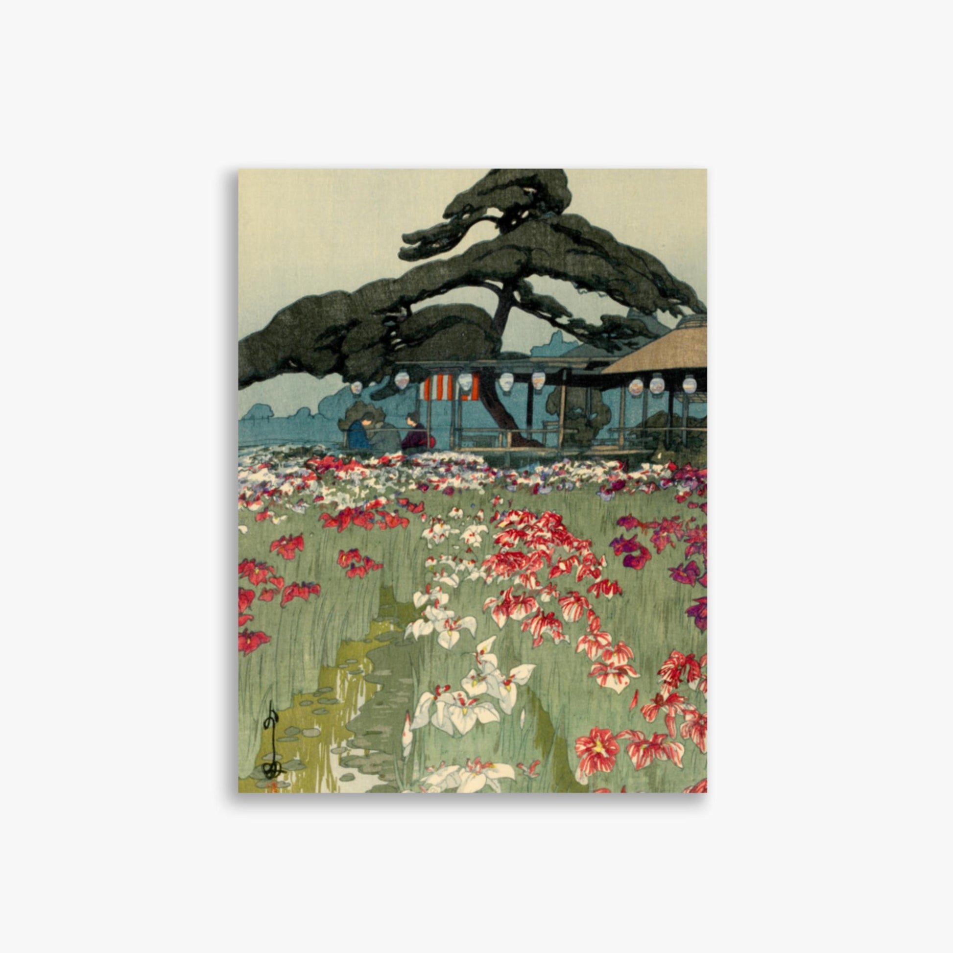 Hiroshi Yoshida: Iris Garden in Horikiri, from the series, Twelve Scenes of Tokyo - 30x40 cm Poster