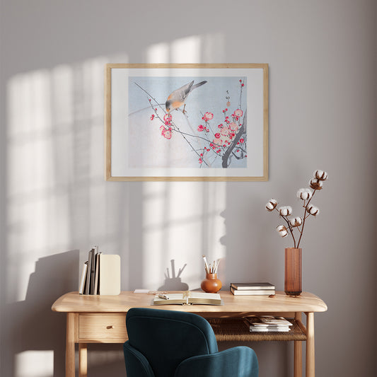 Interior Design Concept: Songbird on Blossom Branch (Ohara Koson)