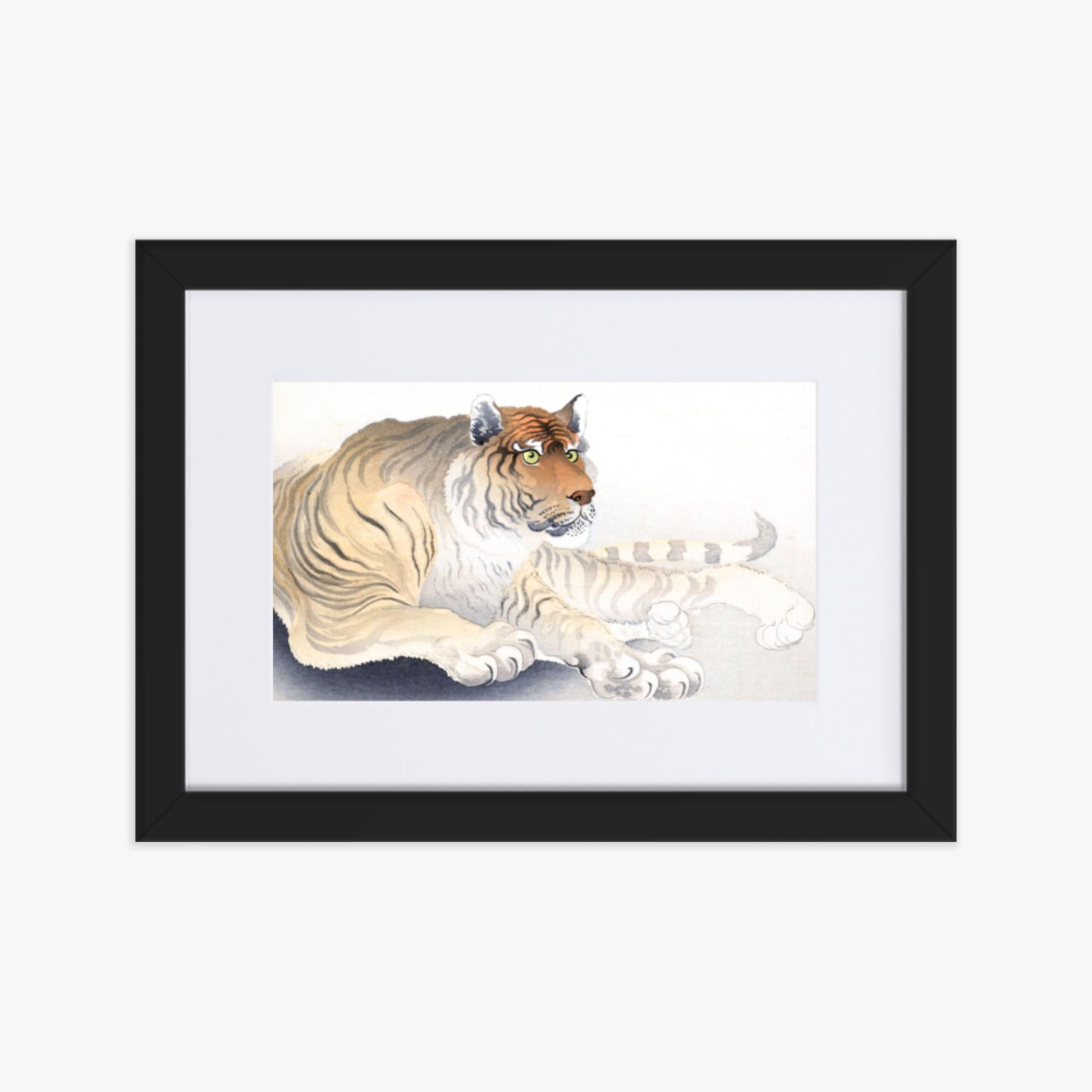 Ohara Koson - Tiger 21x30 cm Poster With Black Frame