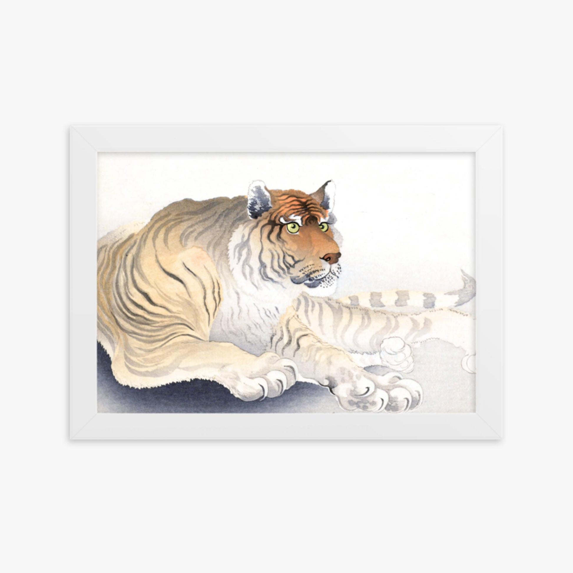 Ohara Koson - Tiger 21x30 cm Poster With White Frame