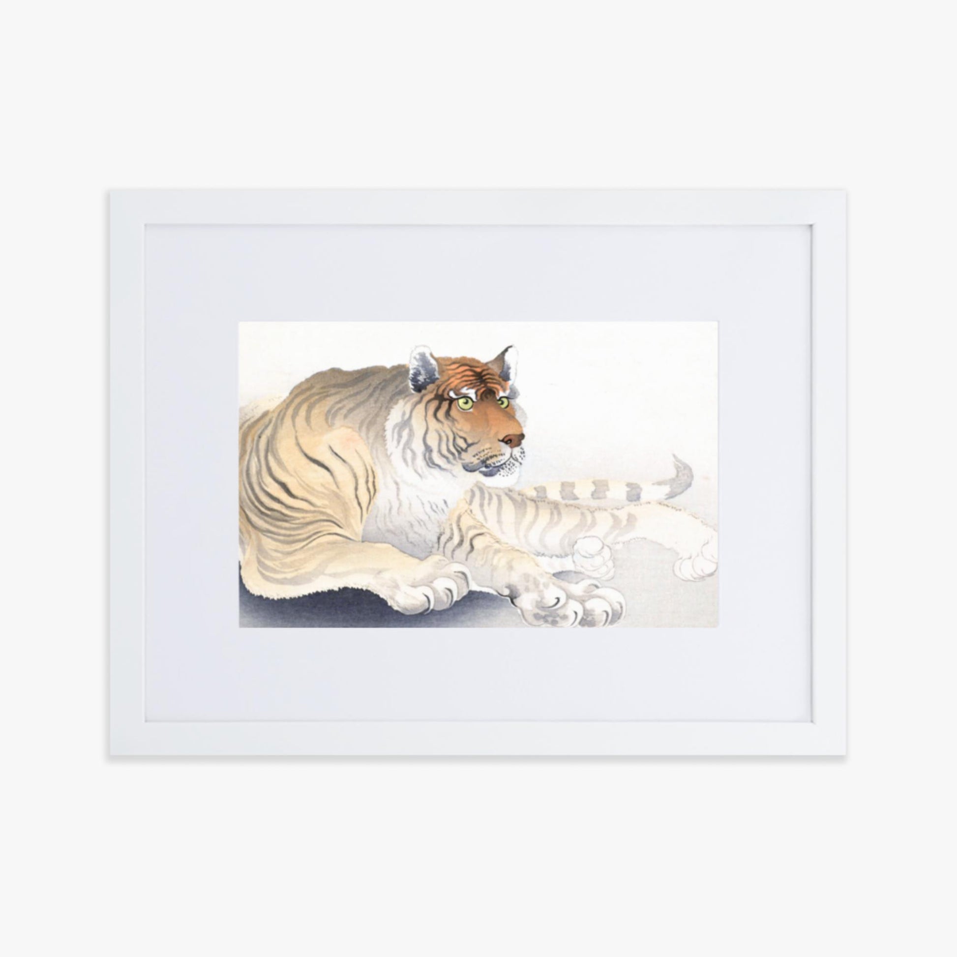 Ohara Koson - Tiger 30x40 cm Poster With White Frame