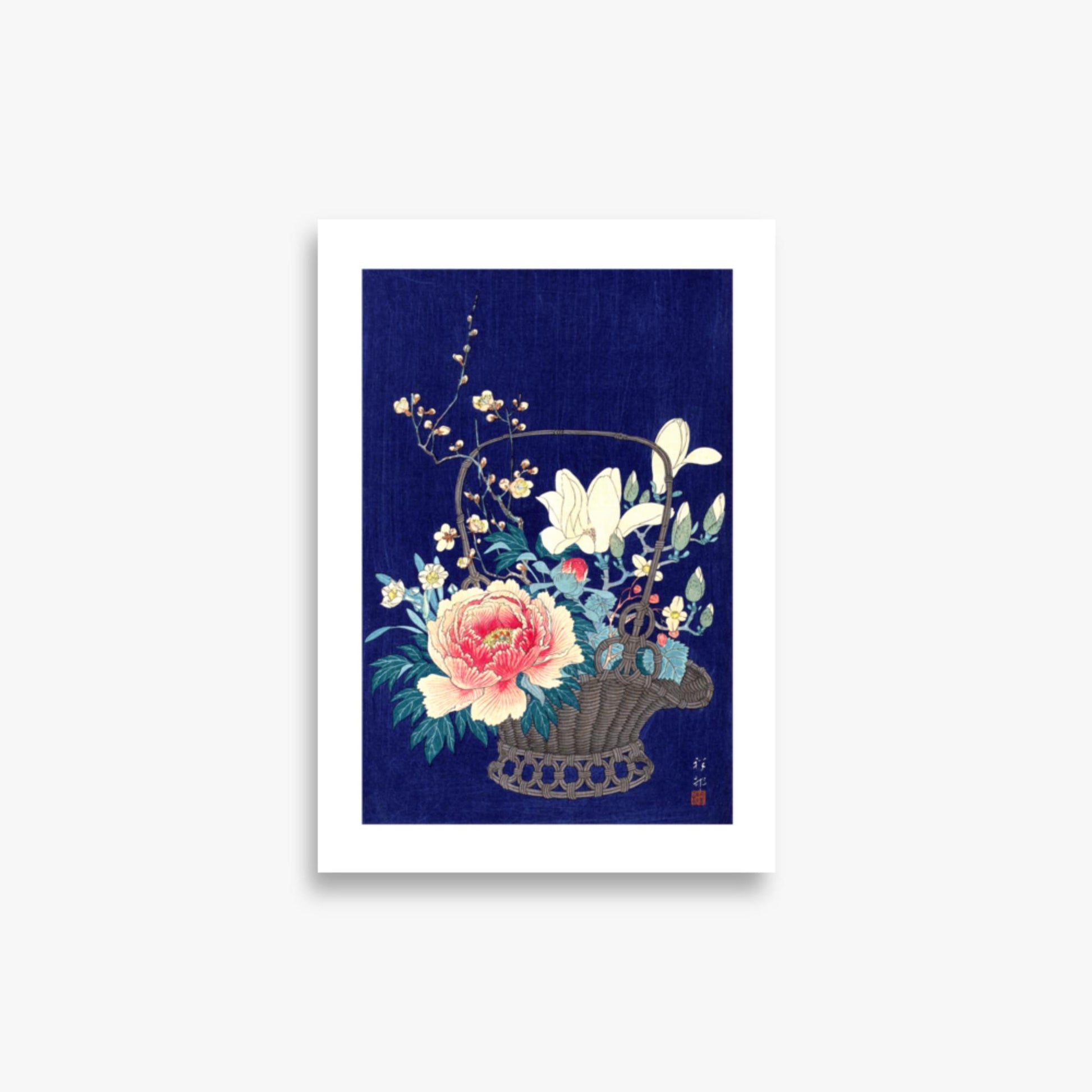 Ohara Koson - Bamboo Flower Basket 21x30 cm Poster