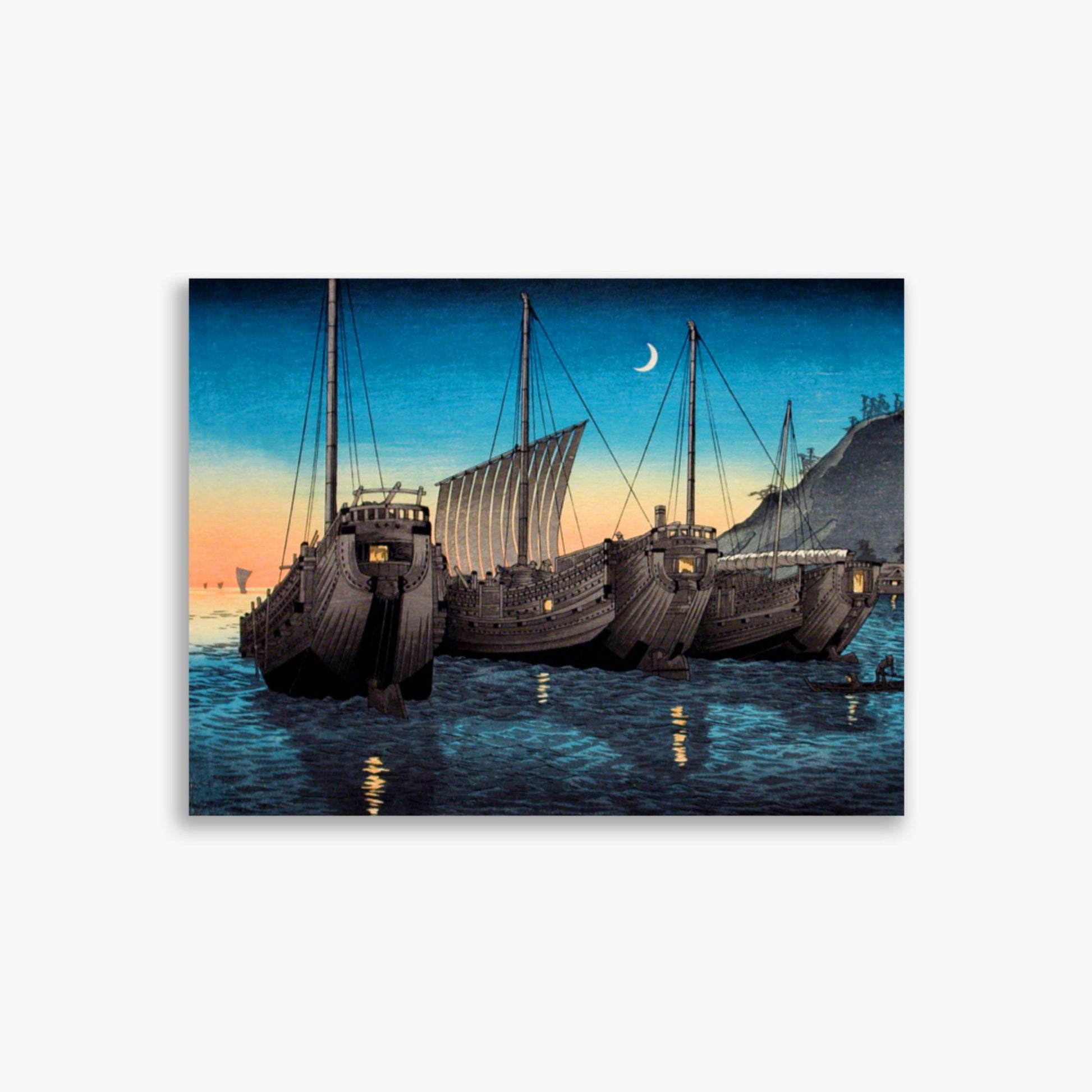 Takahashi Hiroaki (Shōtei) - Junks in Inatori Bay, Izu 30x40 cm Poster