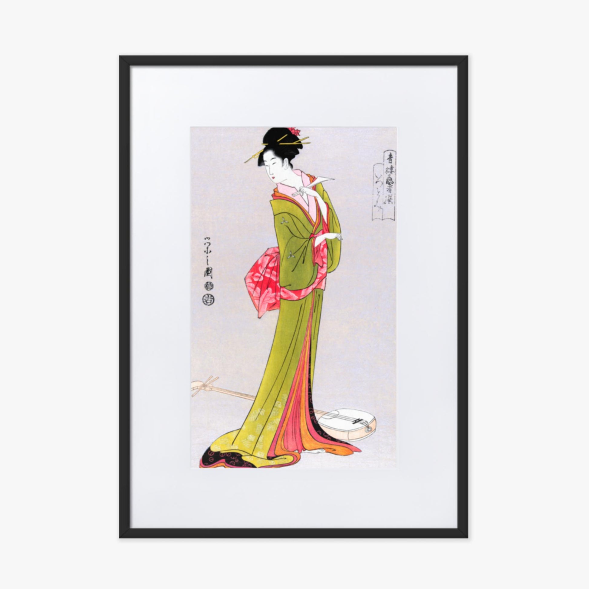 Eishi Hosoda - Itsutomi 50x70 cm Poster With Black Frame