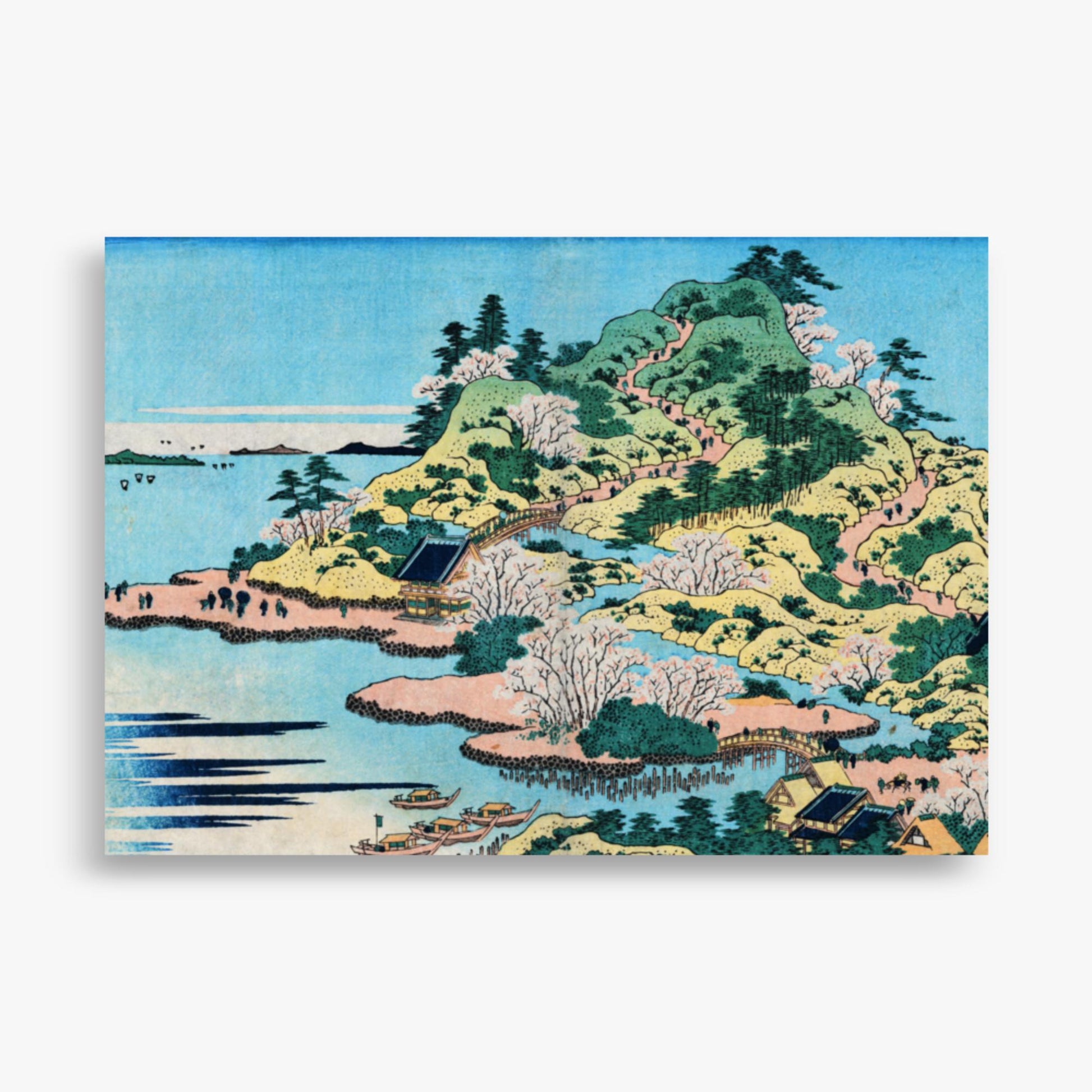 Katsushika Hokusai - Sesshu Ajigawaguchi Tenposan  70x100 cm Poster