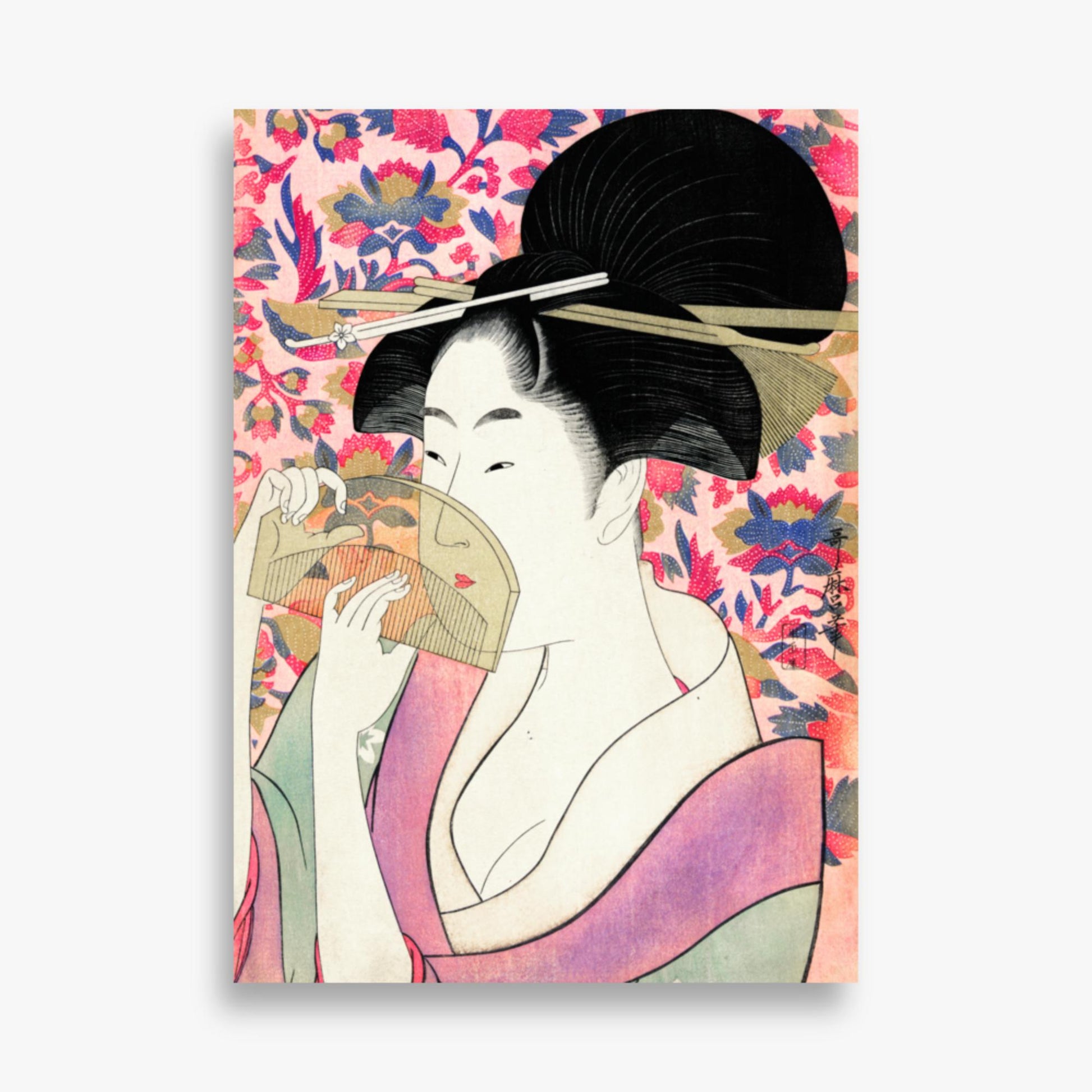 Utamaro Kitagawa - Kushi  50x70 cm Poster