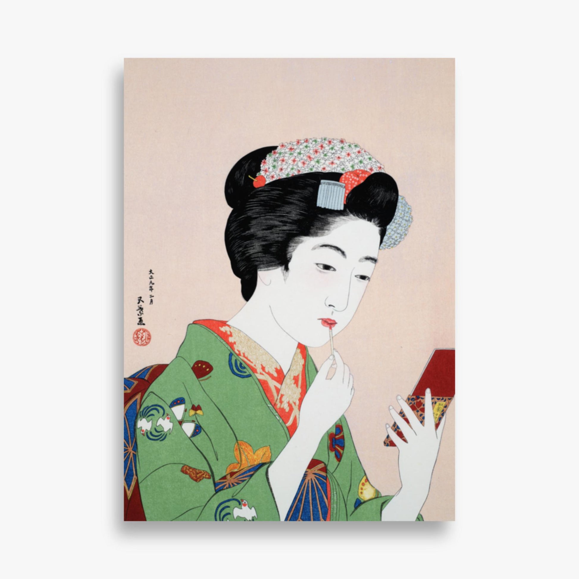 Goyō Hashiguchi - Woman Applying Rouge 50x70 cm Poster