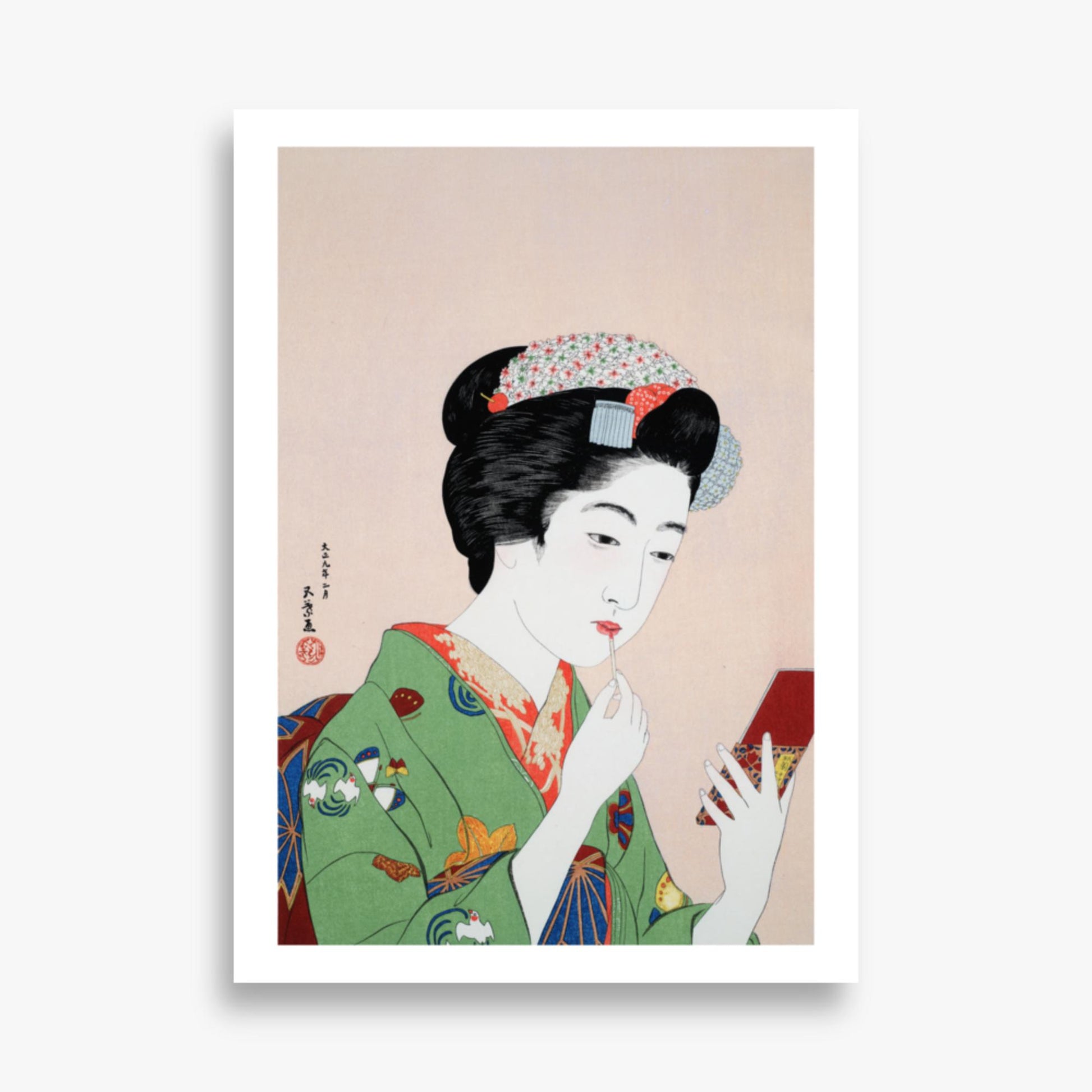 Goyō Hashiguchi - Woman Applying Rouge 50x70 cm Poster