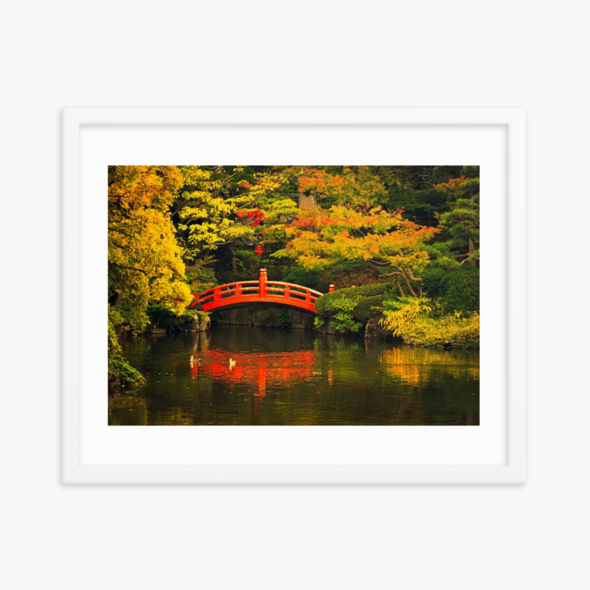 Public Park in Tokyo 16x20 in Poster With White Frame