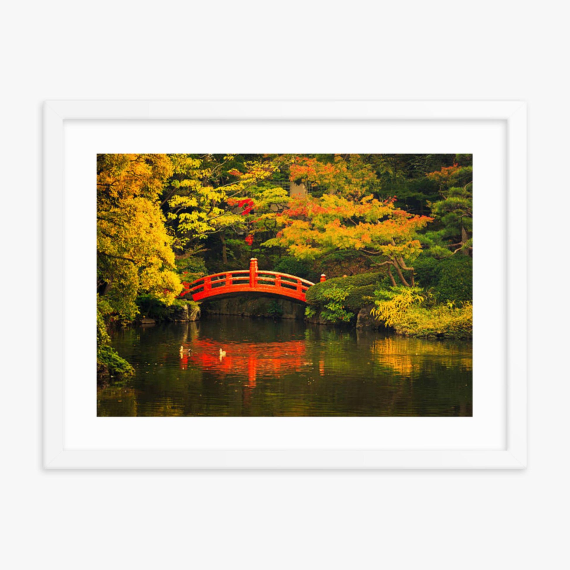 Public Park in Tokyo 18x24 in Poster With White Frame