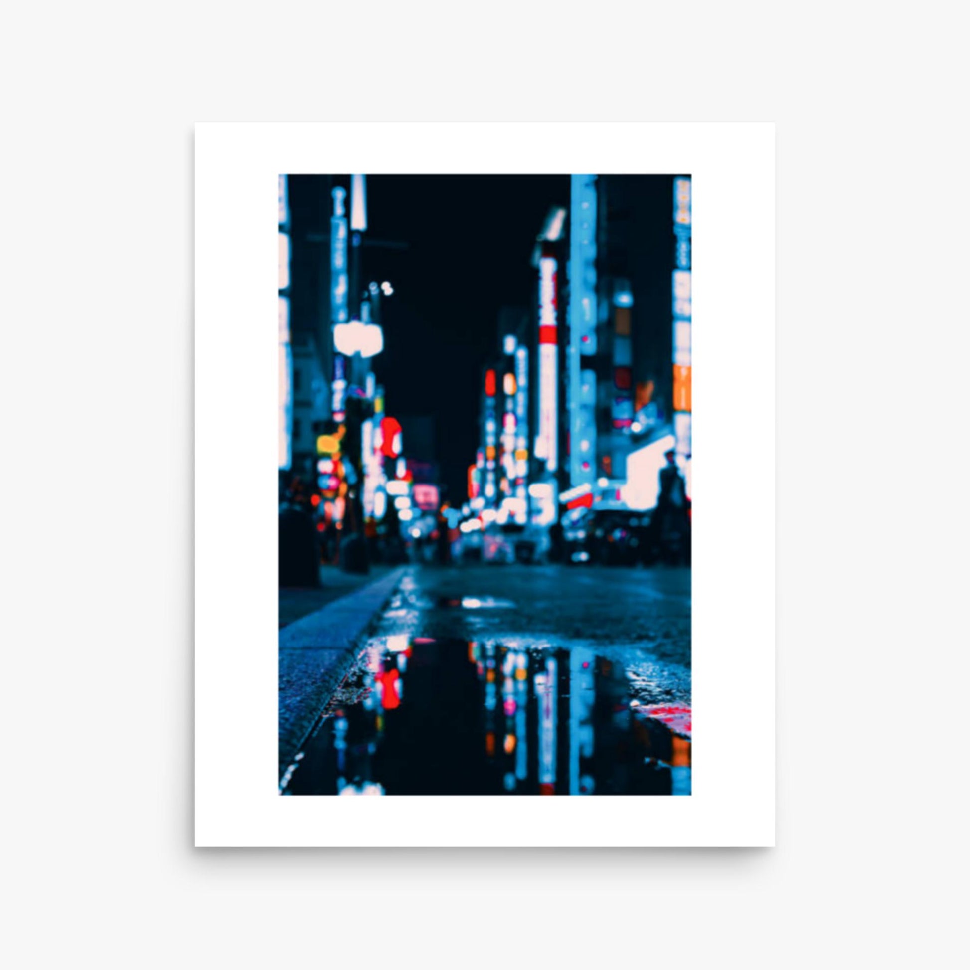 Neon Refelctions in Tokyo 16x20 in Poster