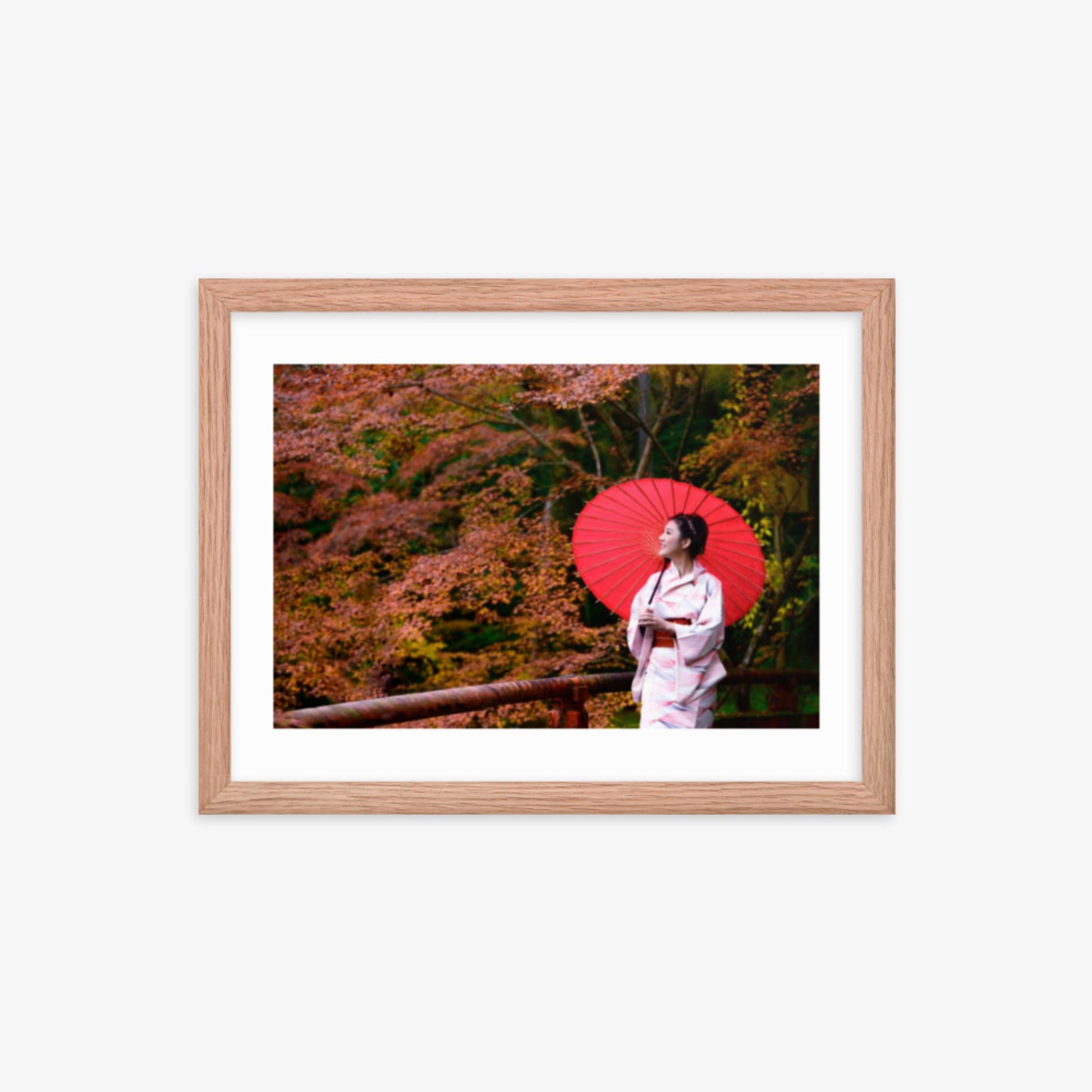 Japan 80 12x16 in Poster With Oak Frame