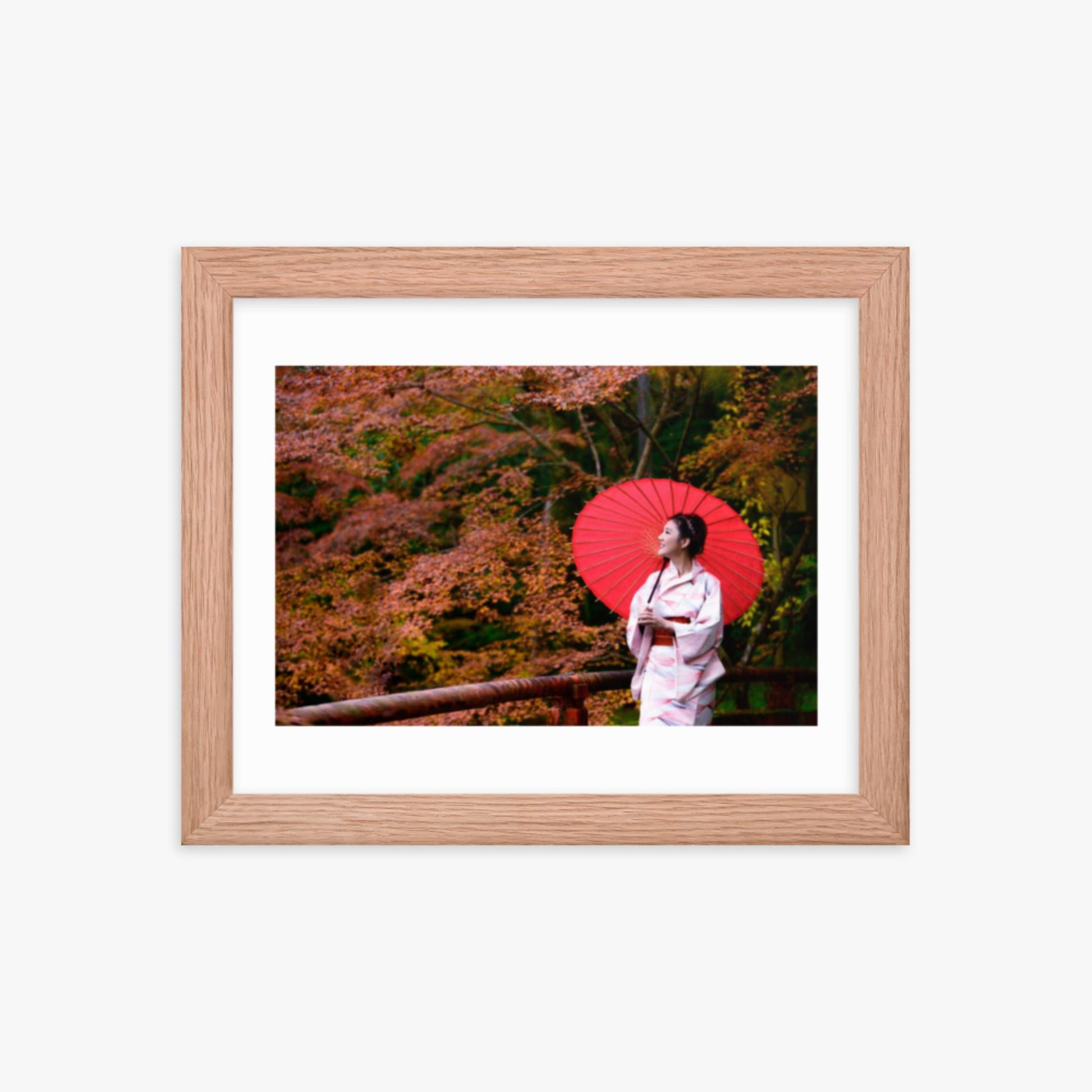 Japan 80 8x10 in Poster With Oak Frame